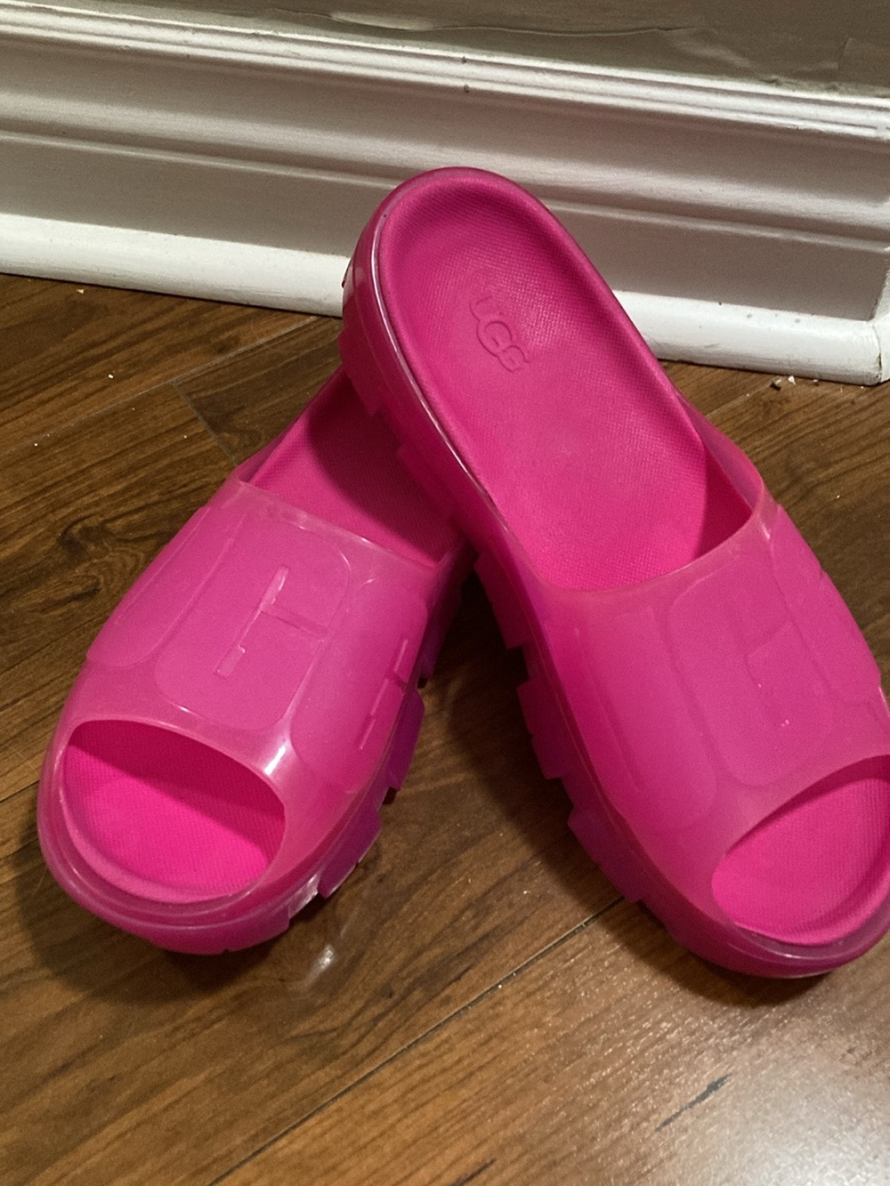 UGG Women’s Hot Pink Slide Clogs